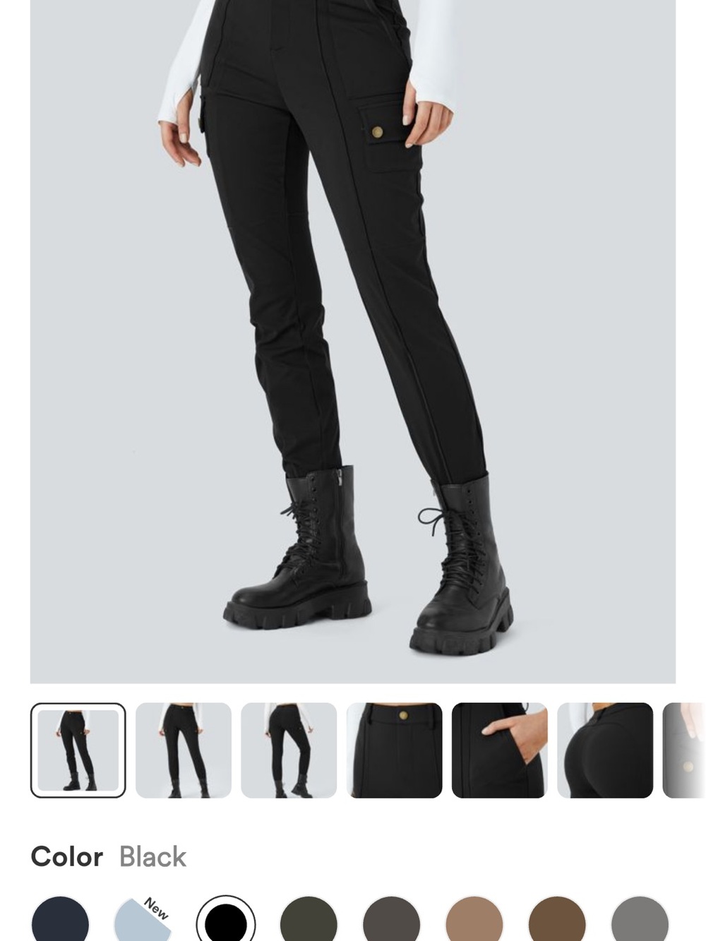 HALARA Cargo, straight leg leggings